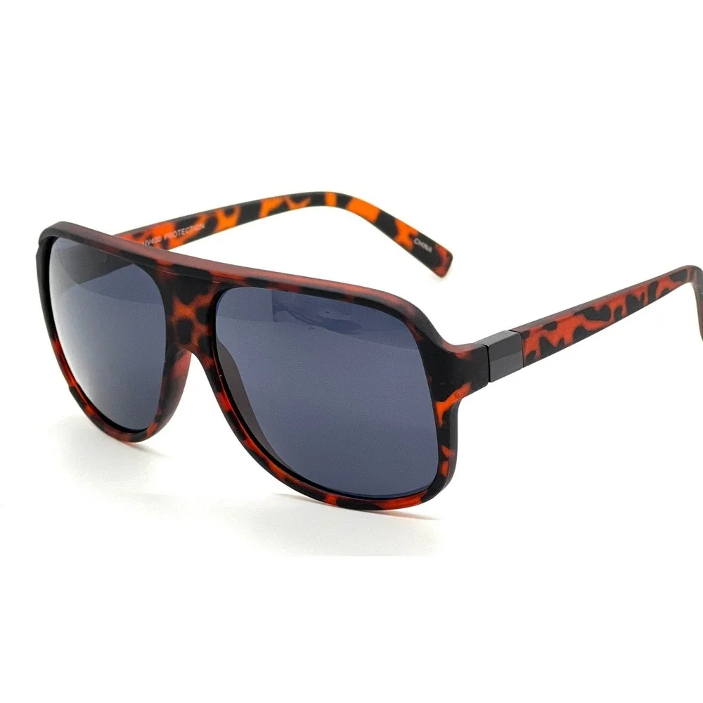Men Sunglasses Dark Black UV400 Protection Lens Fashion Light Weight Elegant New